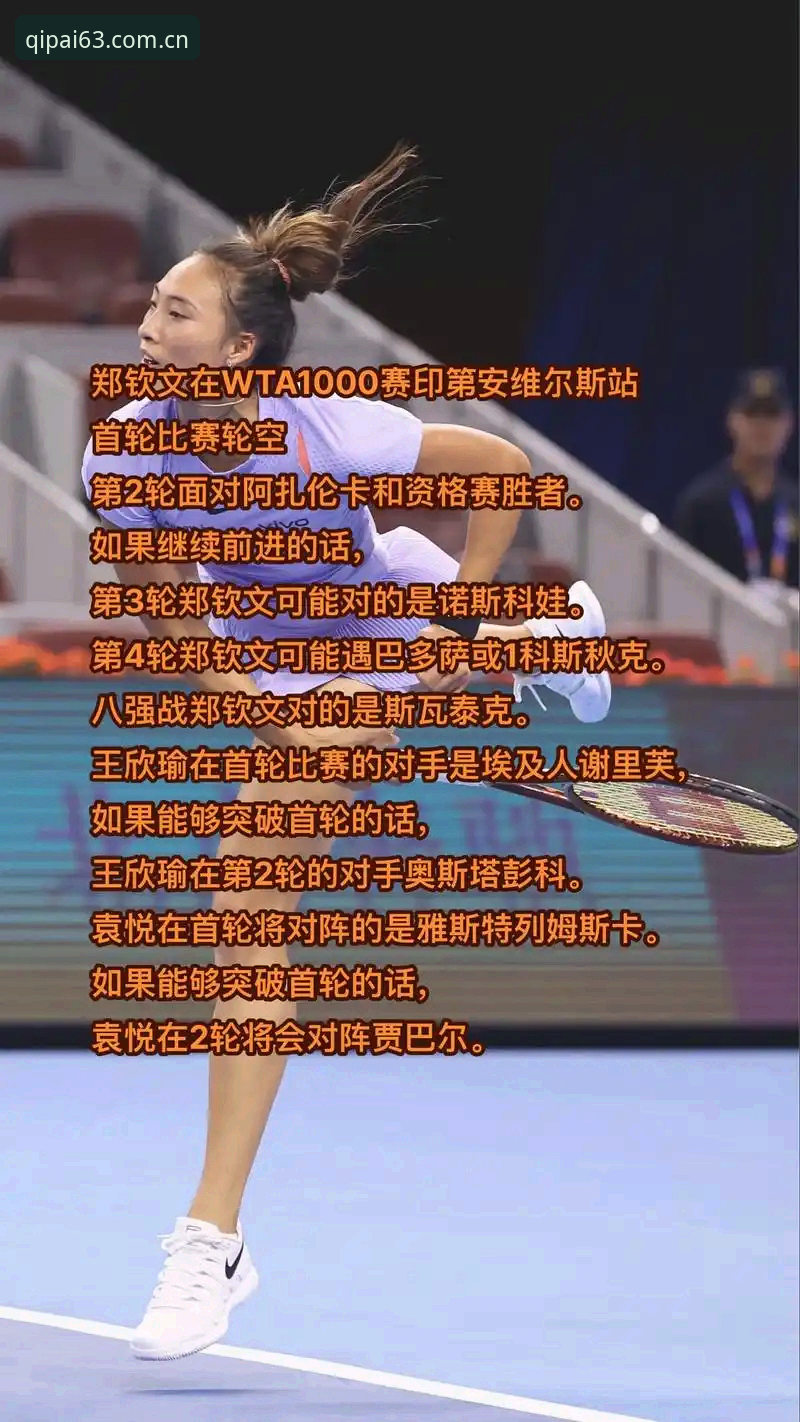 棋牌怎么提现 2026法网女单抽签解析:郑钦文保分压力下的新挑战